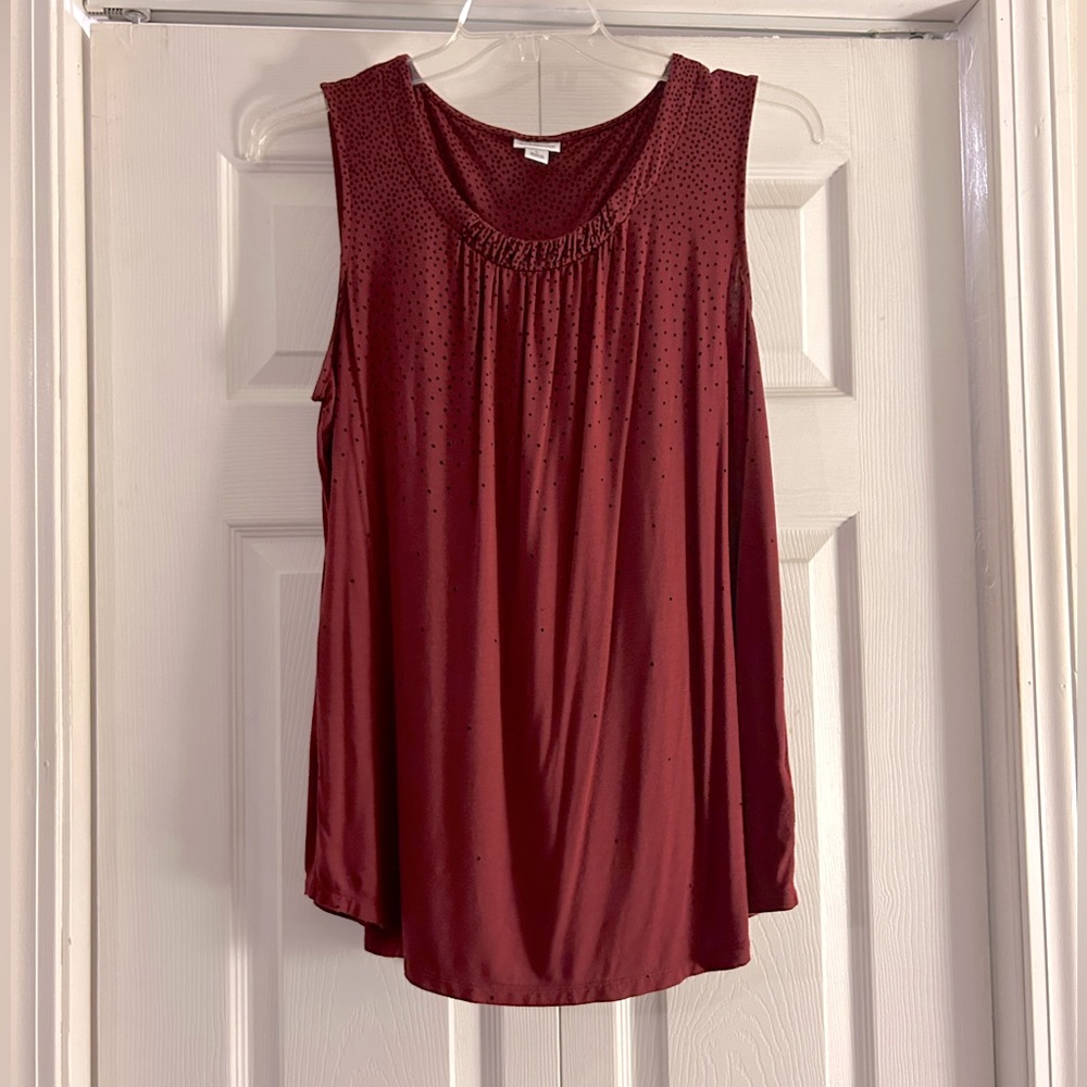 Croft and barrow polka dot tank